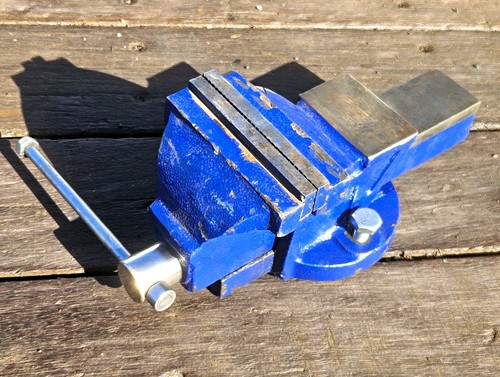100mm blue bench vice with - 100mm,