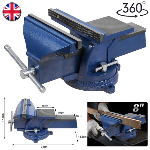 Heavy duty bench vice - 8",