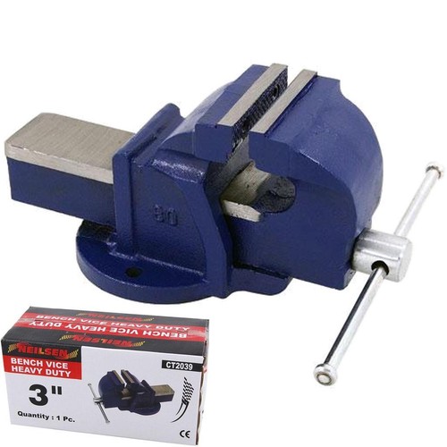 Neilsen 75mm jaw bench vice - bench,